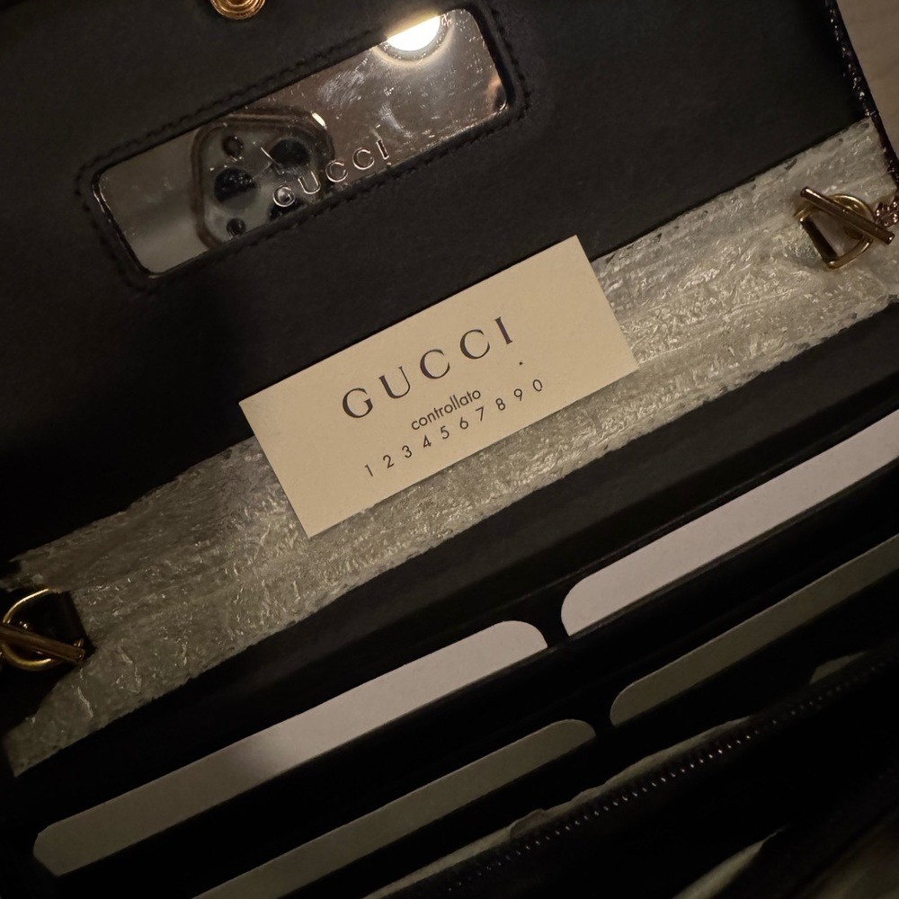 Gucci Black Suede Wallet /Clutch Bag - Picture 3 of 7